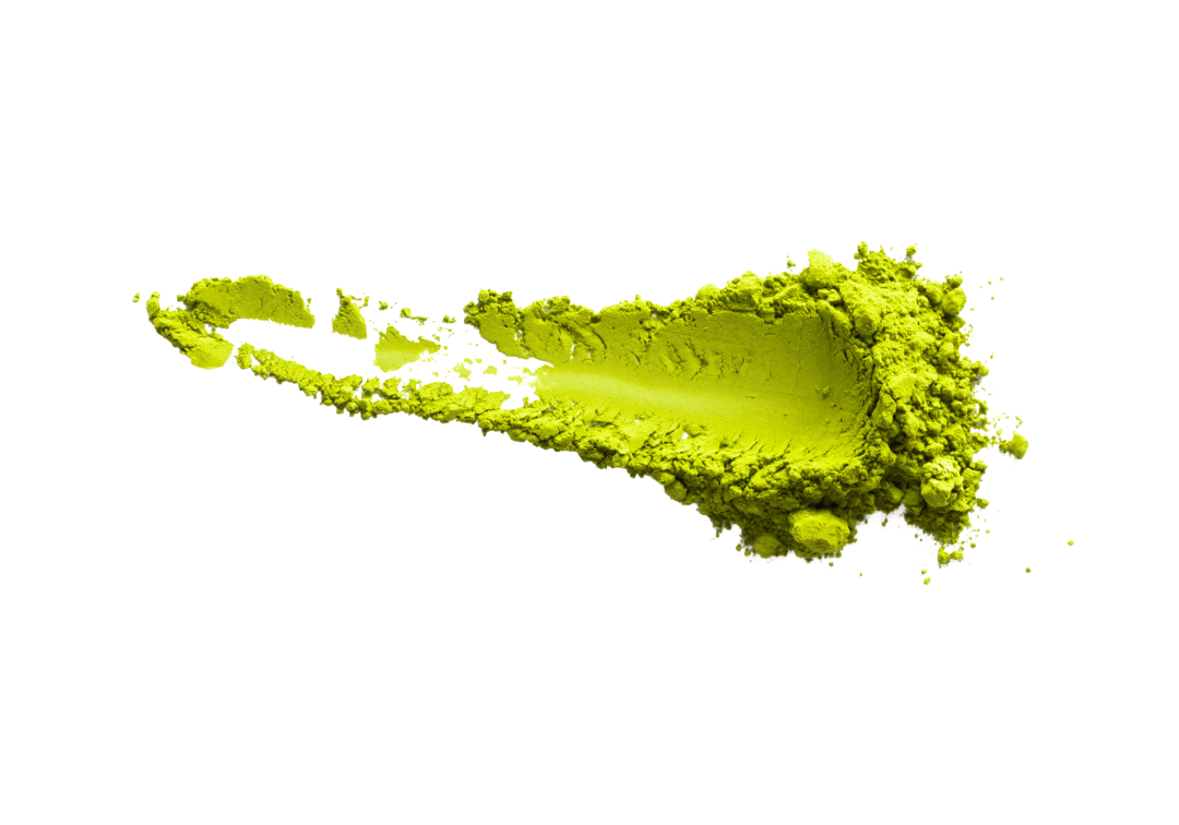 matcha powder close up