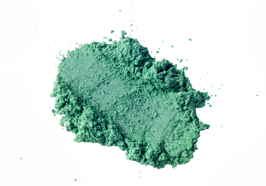 spirulina powder close up