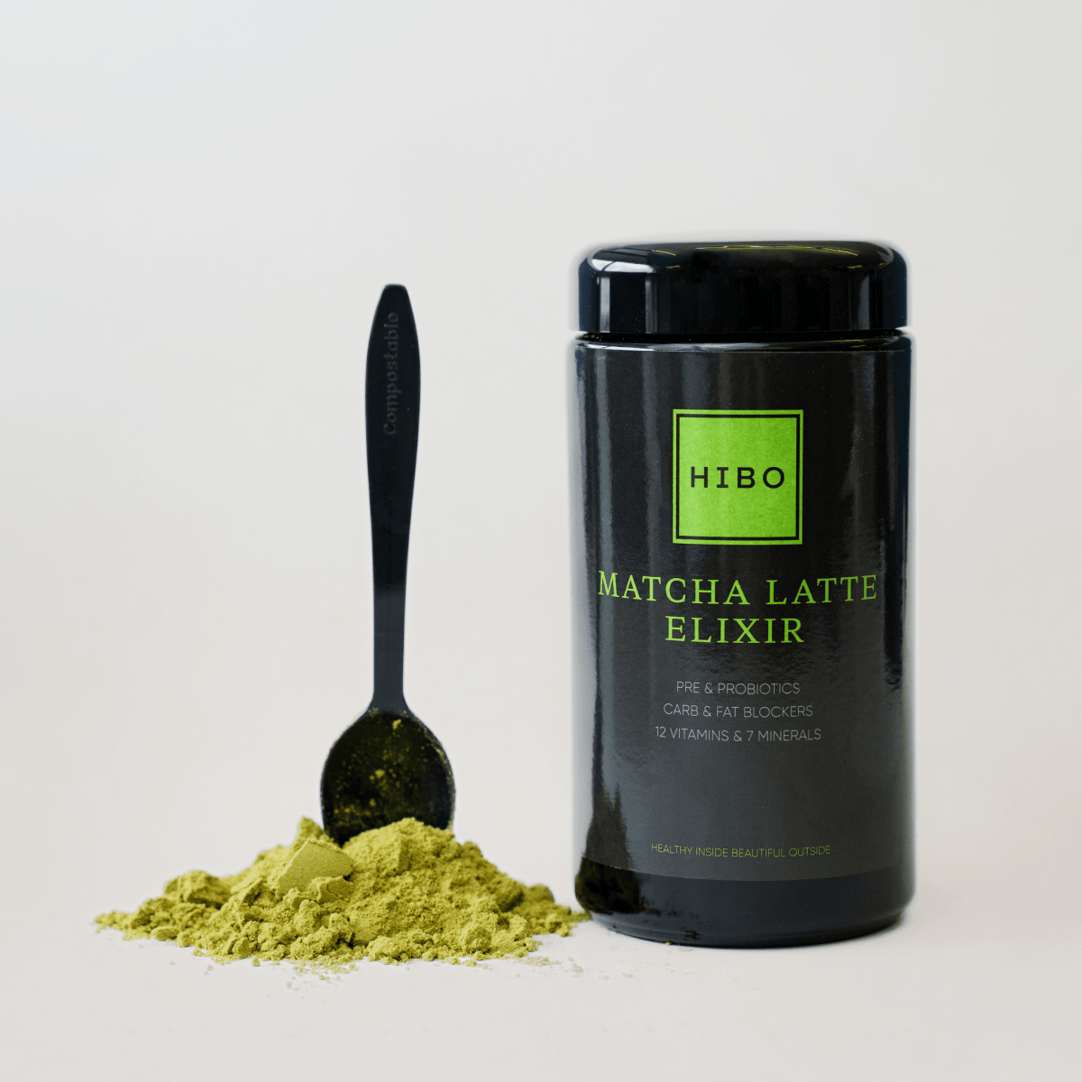 Matcha Latte Elixir - matcha powder + spoon